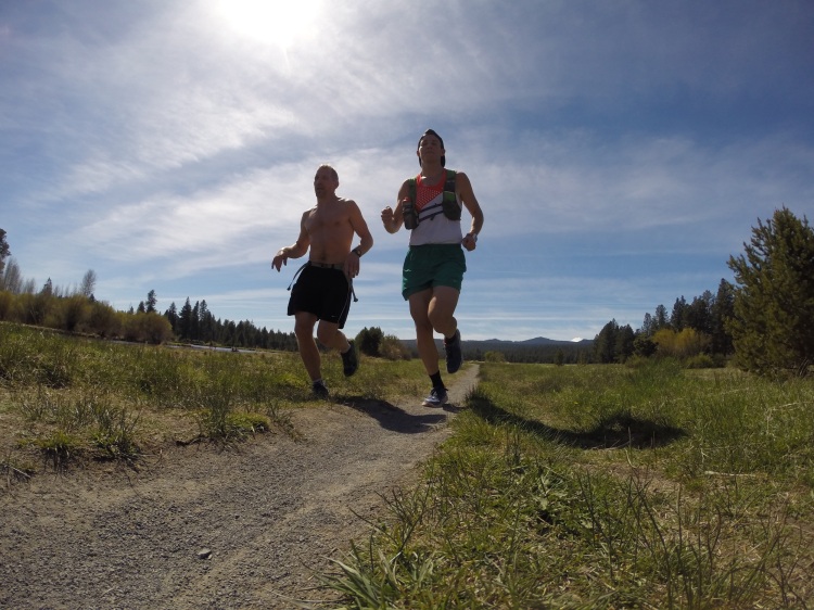  Long run with my Dad on the Deschutes River in Bend, Oregon. This is from the week of training that I referenced above. 